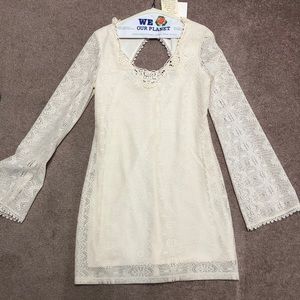 white lace dress